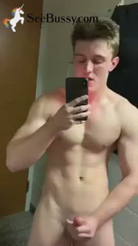 large schlong dick spunk Cumshot Solo Porn GIF