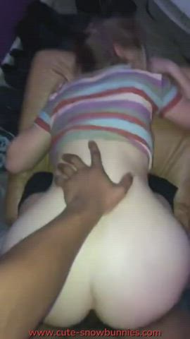 18 Years older Amateur BBC gigantic ass huge cock attractive Interracial teenie White chick gf woman Porn GIF