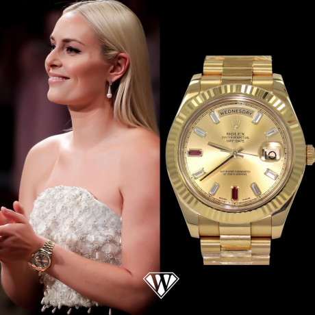 Lindsey Vonn President Rolex Day Date Superwatchman