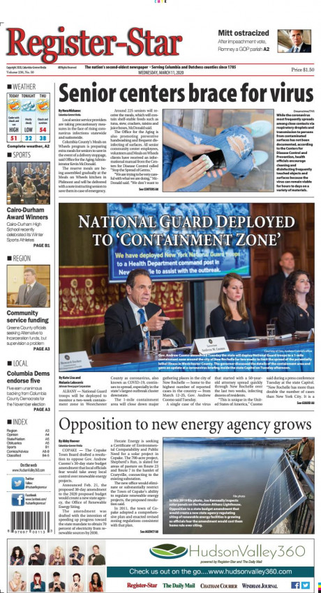 Eedition Register Star March 11 2020 By Columbia Media