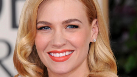 January Jones Enjoys Soapy Bath