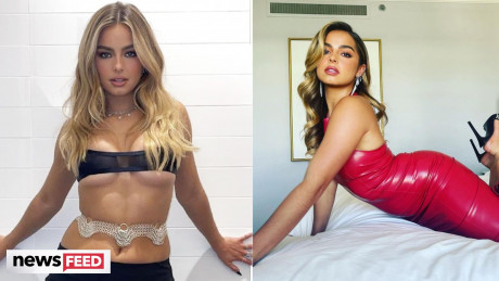 Addison Rae Wears Sparkly Silver Dress At Gala